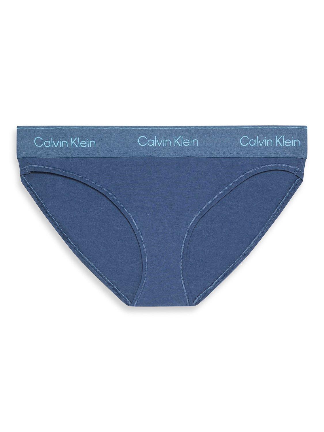 Product image 7 of 7, which shows Calvin Klein Icon Cotton Modal Bikini Knickers, Dark Denim, M