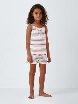 John Lewis Kids' Fruity Cami Short Pyjamas, Pack of 2 - view 2, White Multi