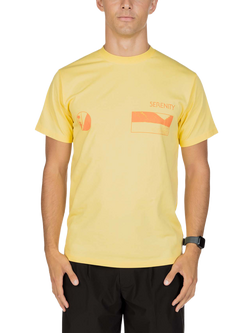 Snow Peak Landscape Graphic T-Shirt, Yellow