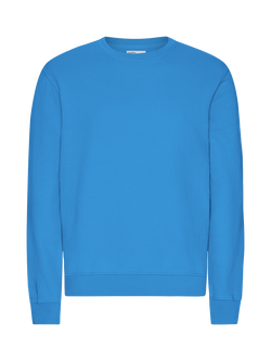 Colorful Standard Classic Organic Cotton Crew Neck Jumper, Pacific Blue