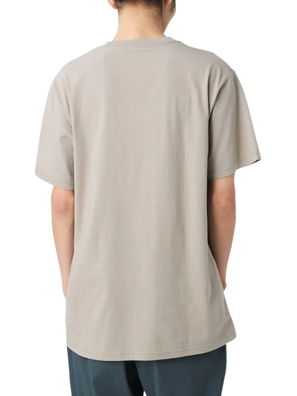 Snow Peak Logo Crew Neck Cotton T-Shirt, Greige - view 2, Greige
