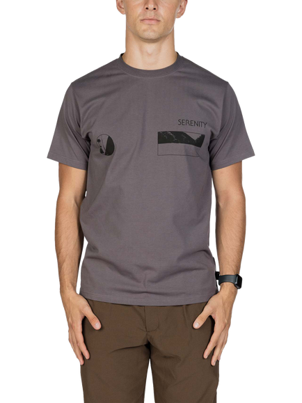 Snow Peak Landscape Graphic T-Shirt, Charcoal