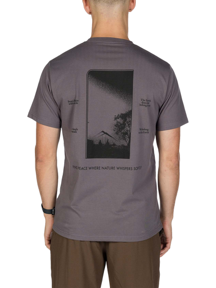 Snow Peak Landscape Graphic T-Shirt - view 2, Charcoal