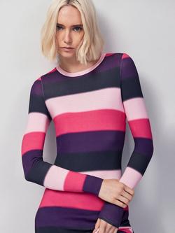 Ro&Zo Blurred Stripe Maxi Dress, Multi - view 2, Multi