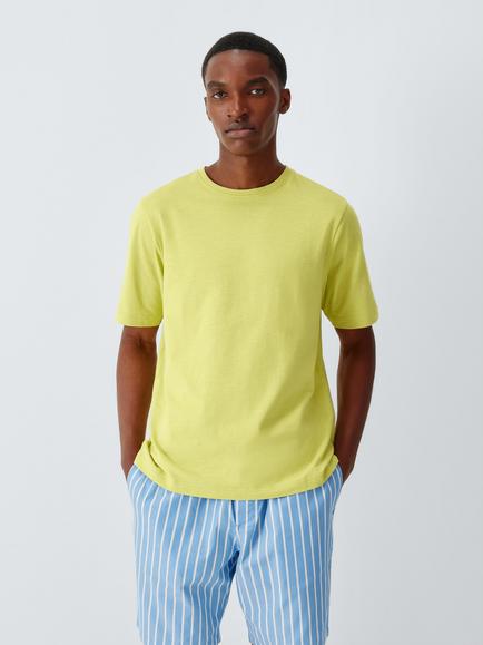 John Lewis Organic Cotton Lounge T-Shirt, Green, Green