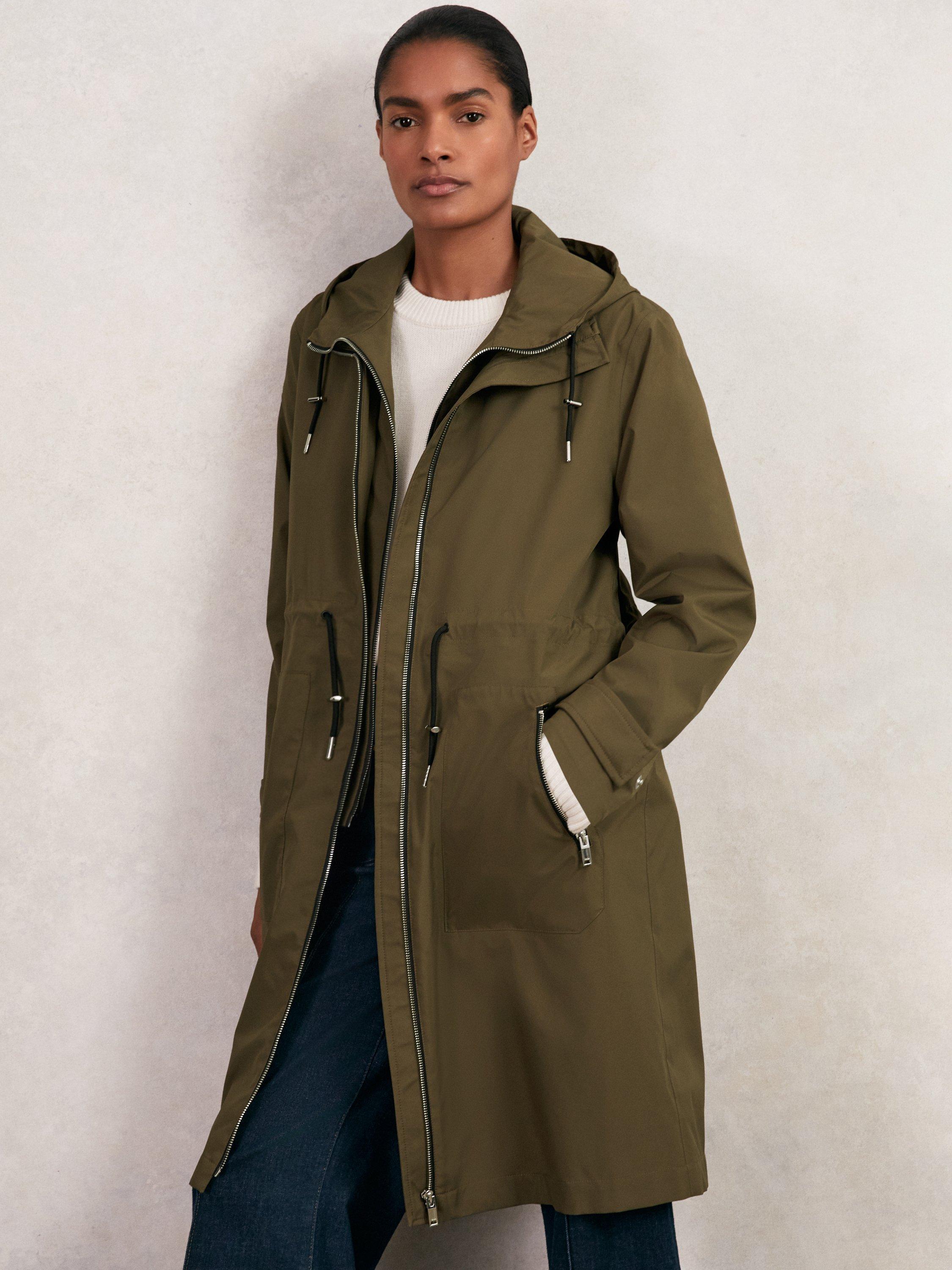 Reiss Alizeh Longline Petite Hooded Jacket