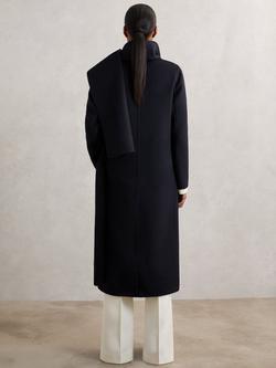 Reiss Petite Indira Wool Rich Coat - view 2, Navy