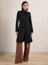 Her lip to Odette Wool-Blend Coat S swan herlipto Odette Wool-Blend Coat - swan M