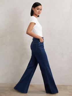 Reiss June Flared Jeans, Blue, Blue