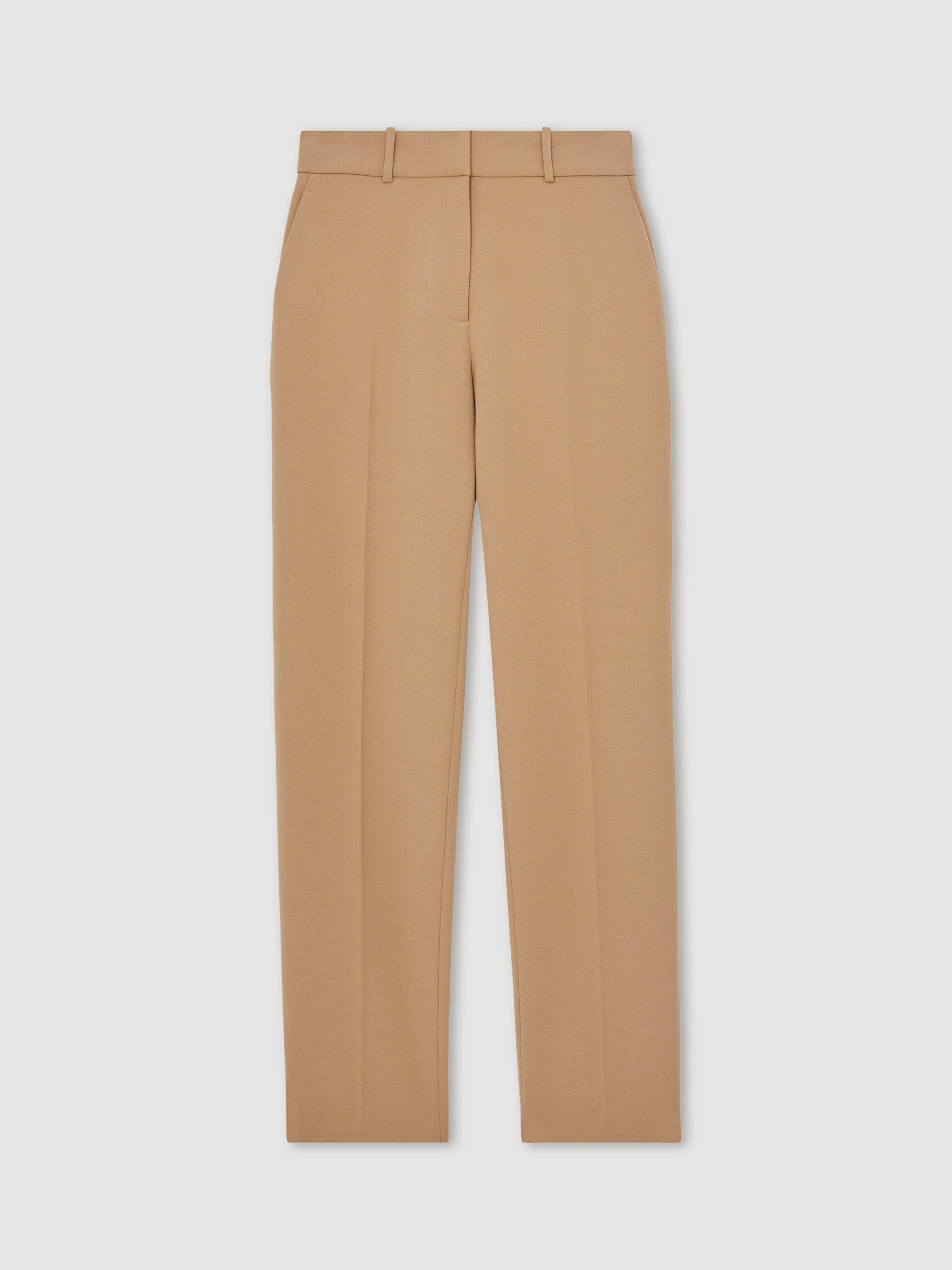 Product image 3 of 5, which shows Reiss Gabi Slim Fit Tailored Trousers, Camel, 8