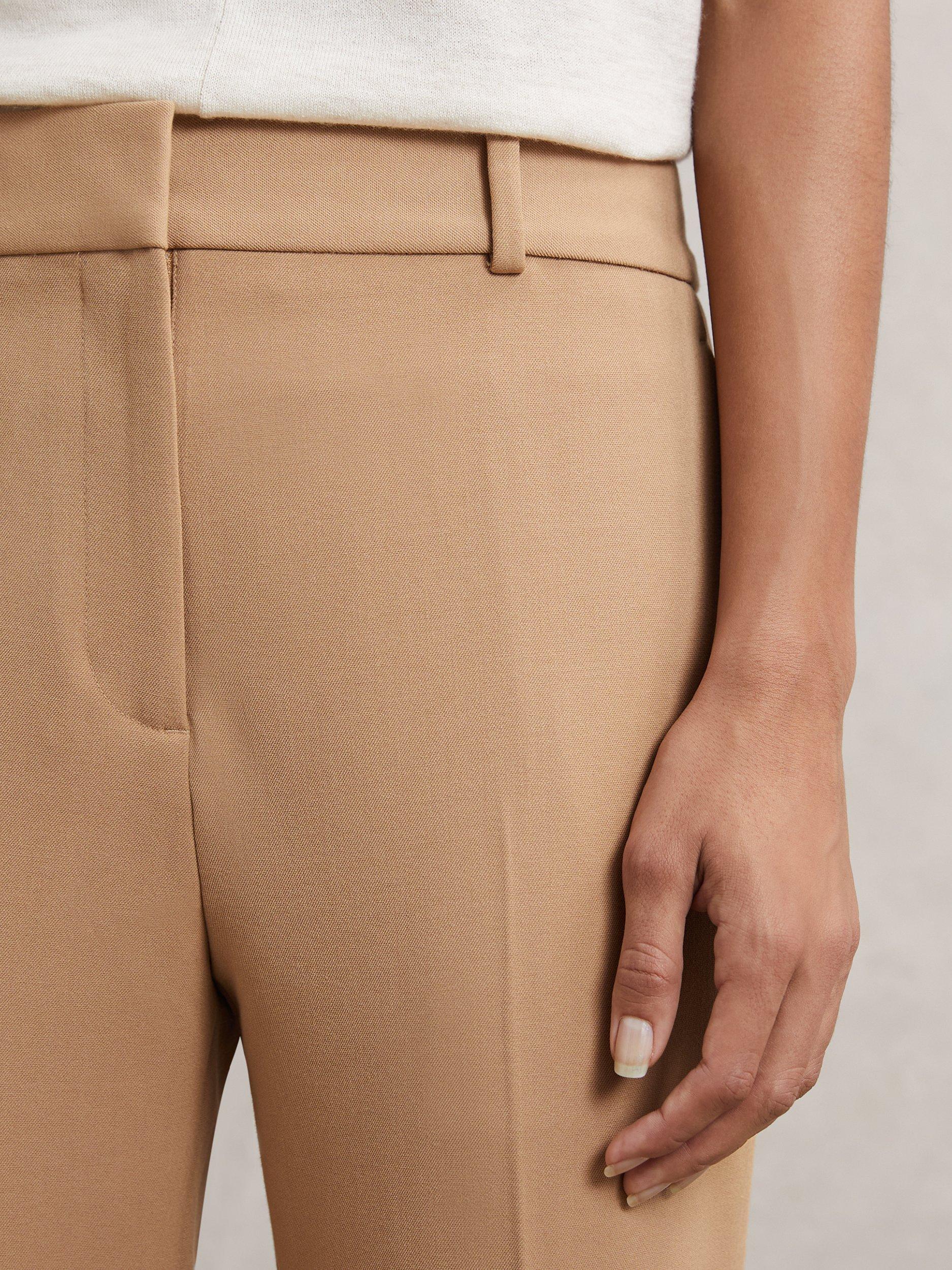 Product image 5 of 5, which shows Reiss Gabi Slim Fit Tailored Trousers, Camel, 8