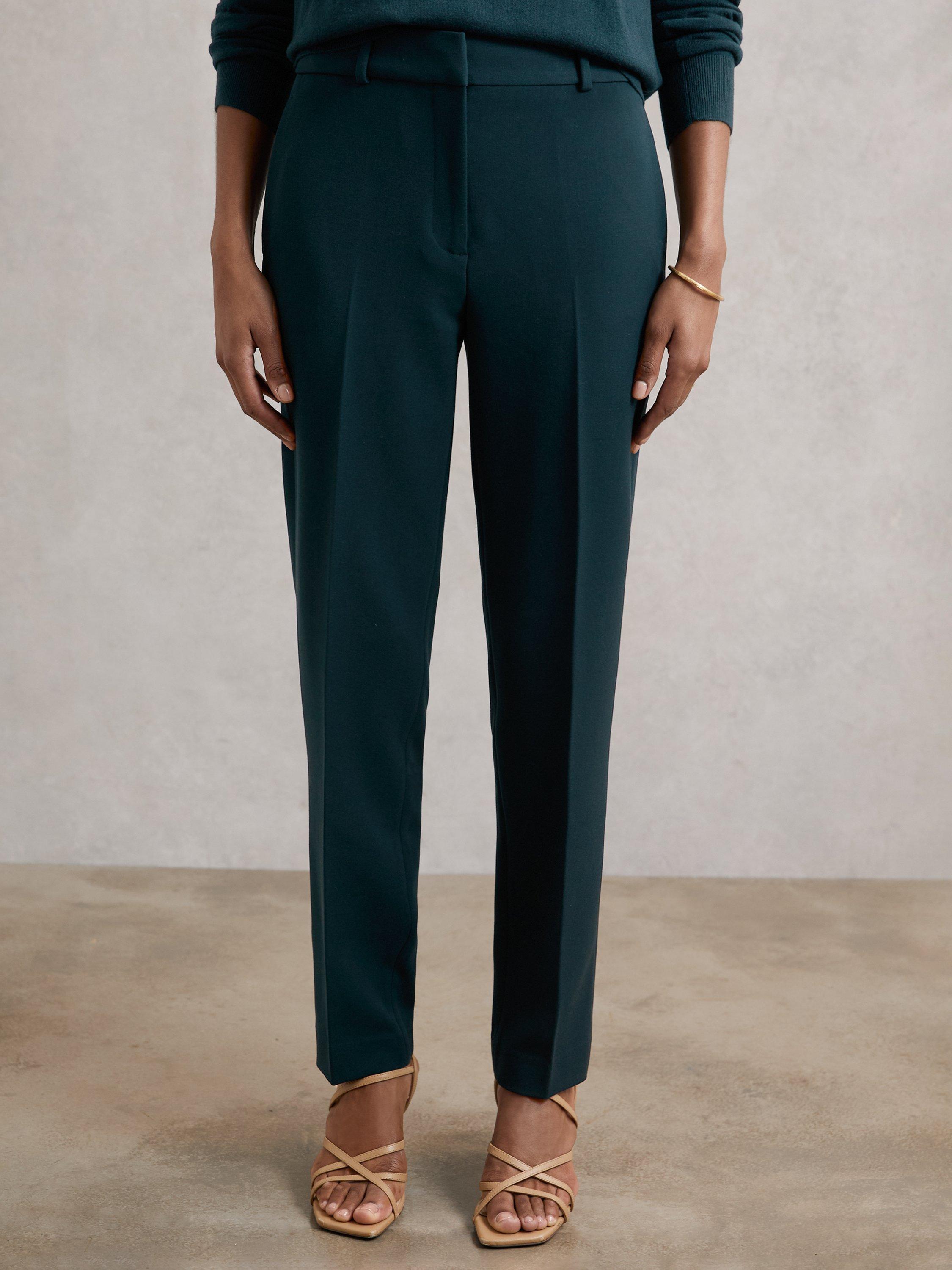Product image 4 of 5, which shows Reiss Gabi Slim Fit Tailored Suit Trousers, Teal, 14
