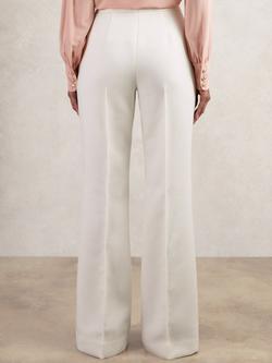 Reiss Petite Lily Flared Wool Blend Trousers - view 2, White