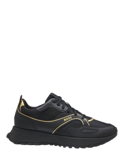 BOSS Lace-Up Trainers, Black, Black