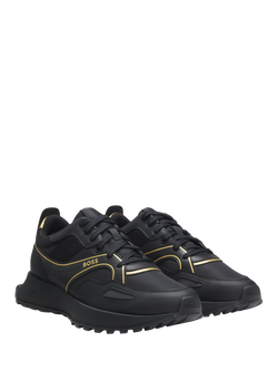 BOSS Lace-Up Trainers, Black - view 2, Black