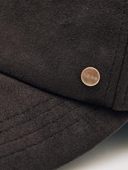 Reiss Nicky Baseball Cap, Chocolate - view 2, Chocolate