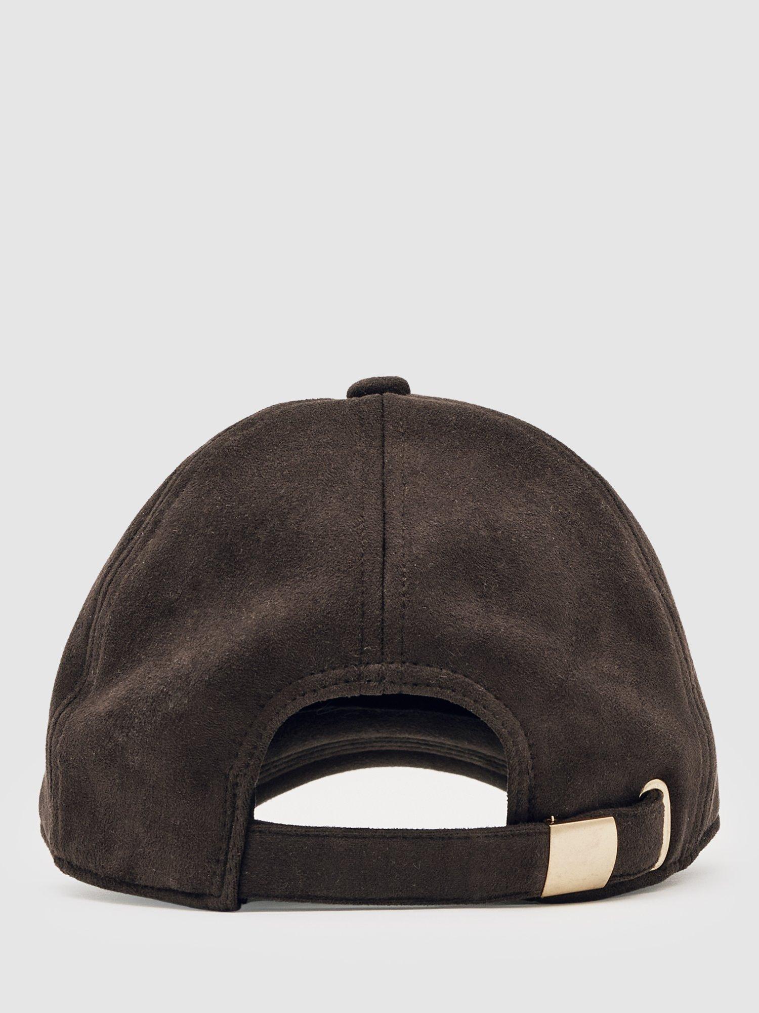 Product image 5 of 5, which shows Reiss Nicky Baseball Cap, Chocolate, One Size