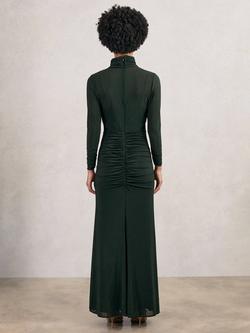 Reiss Petite Danni Maxi Dress, Dark Green - view 2, Dark Green