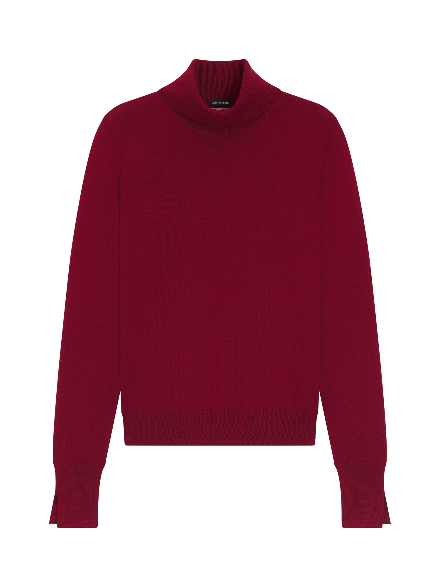 Product image 4 of 5, which shows BOSS Fasecta Pure Wool Jumper, Dark Red, S
