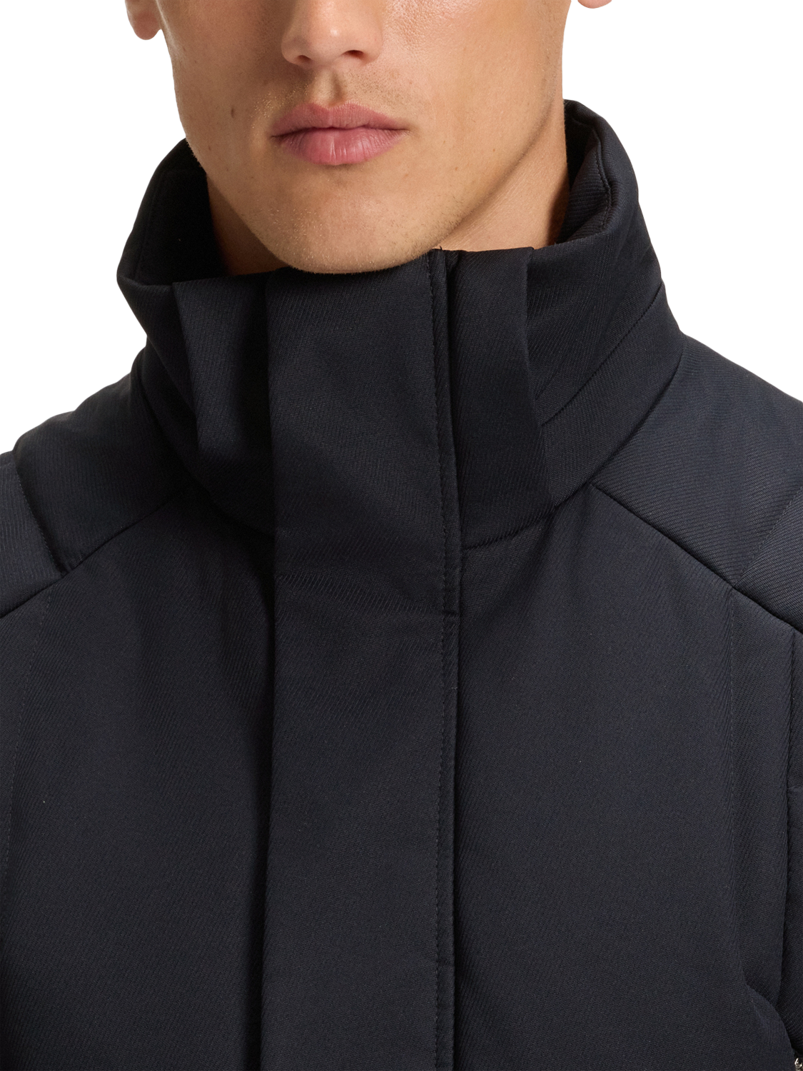 Product image 6 of 6, which shows BOSS Padded Hooded Jacket, Dark Blue, XXL