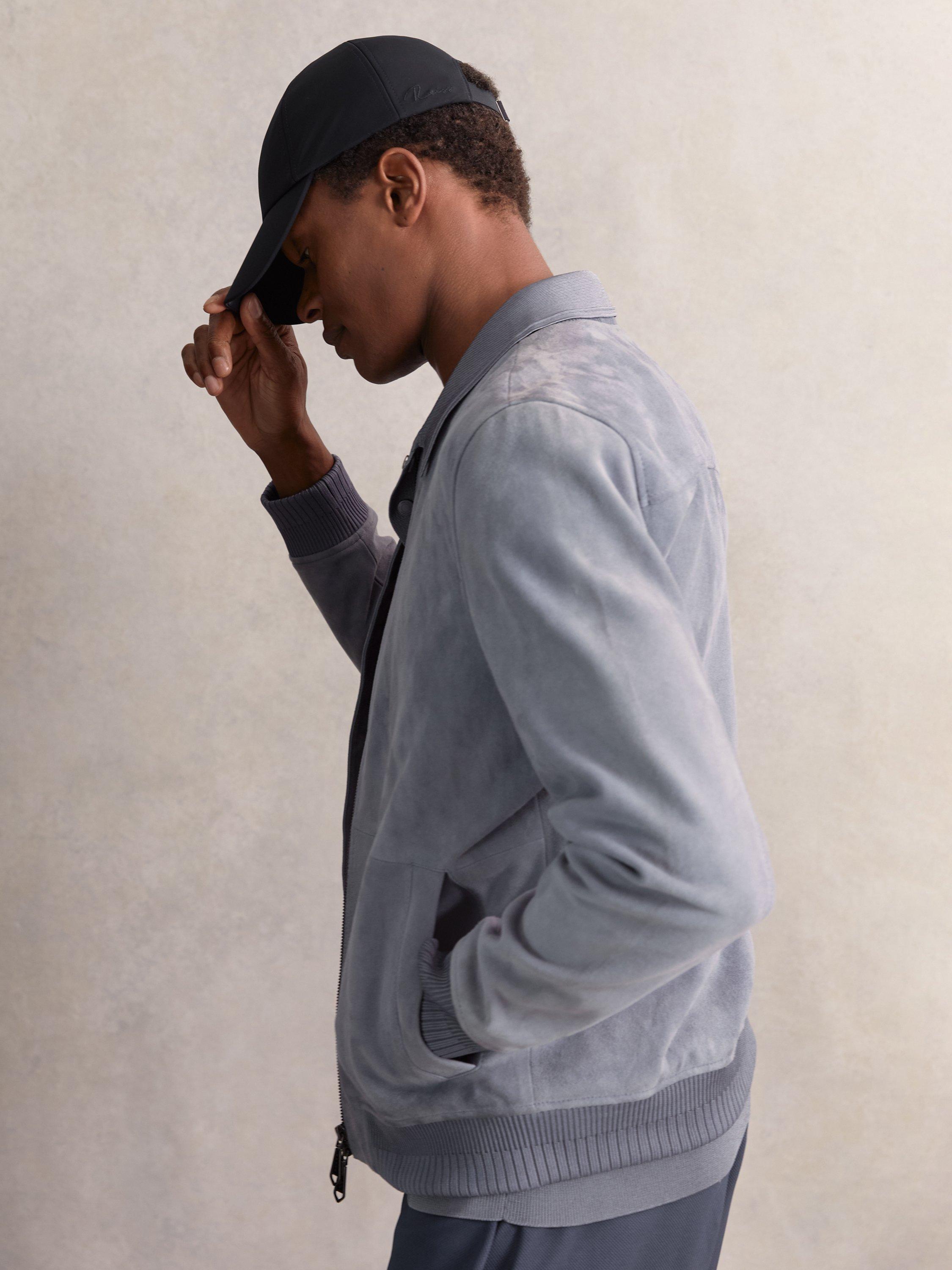 Product image 3 of 5, which shows Reiss Brogan Baseball Cap, Navy, One Size