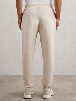 Reiss Bell Jersey Drawstring Cuffed Joggers, Oatmeal - view 2, Oatmeal
