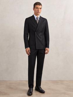 Reiss Muse Flannel Trousers, Navy, Navy