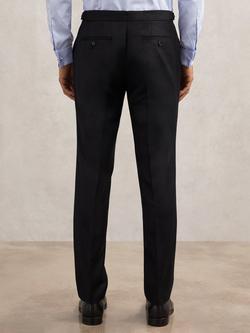 Reiss Muse Flannel Trousers, Navy - view 2, Navy