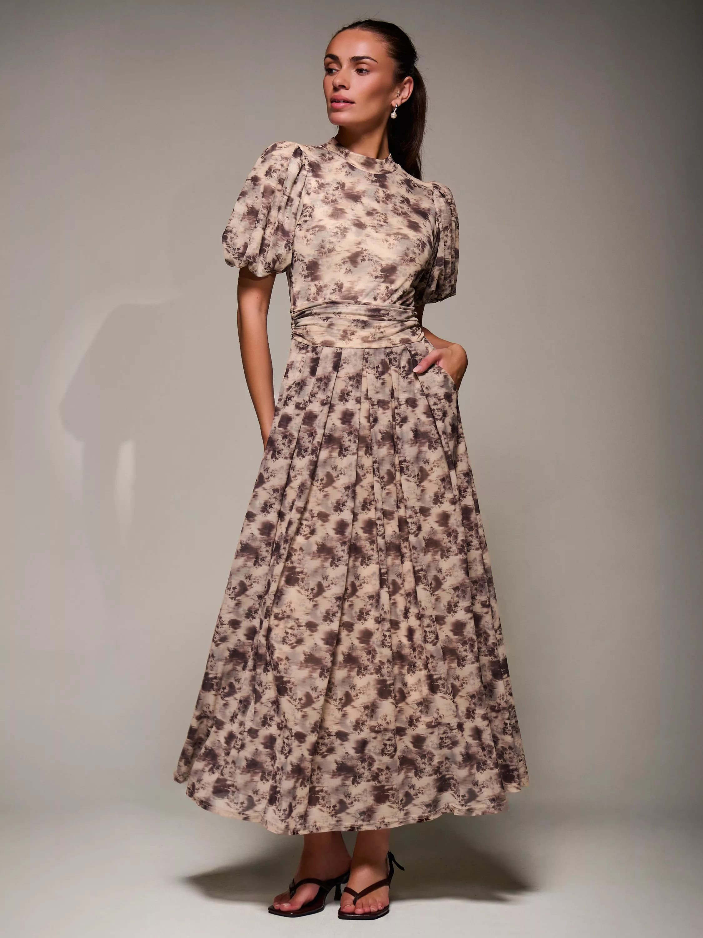 oversized flowy dress Black Oversized Button Down Maxi Dress (One Size) main image 1