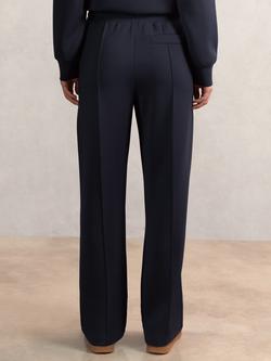 Reiss Petite Mid Rise Wide Leg Joggers - view 2, Navy