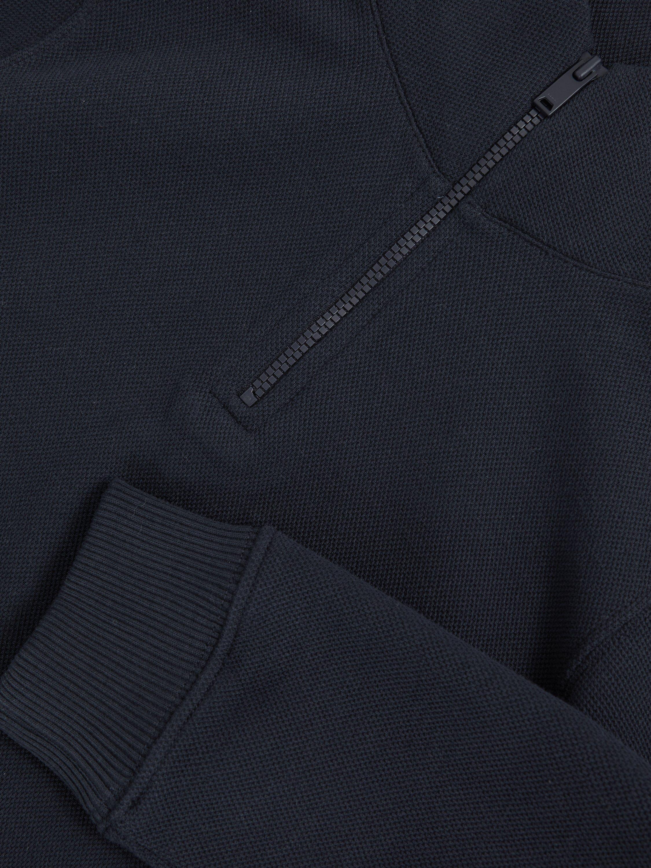 Product image 4 of 4, which shows Reiss Kids' Alba Half Zip Jumper, Navy, 5-6 years