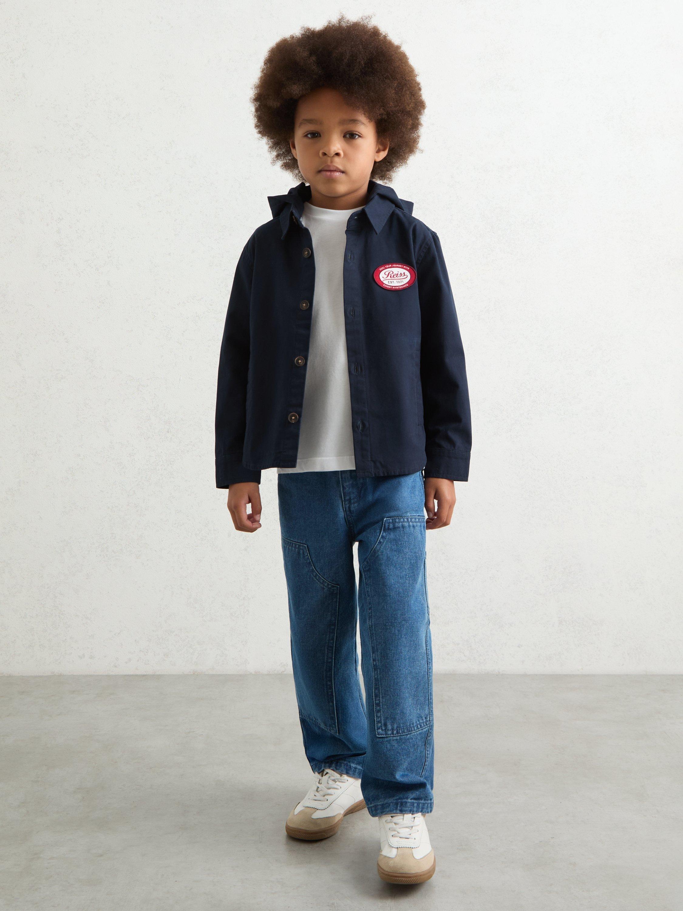 Product image 4 of 5, which shows PRESCOTT NAVY BLNV 7-8Y