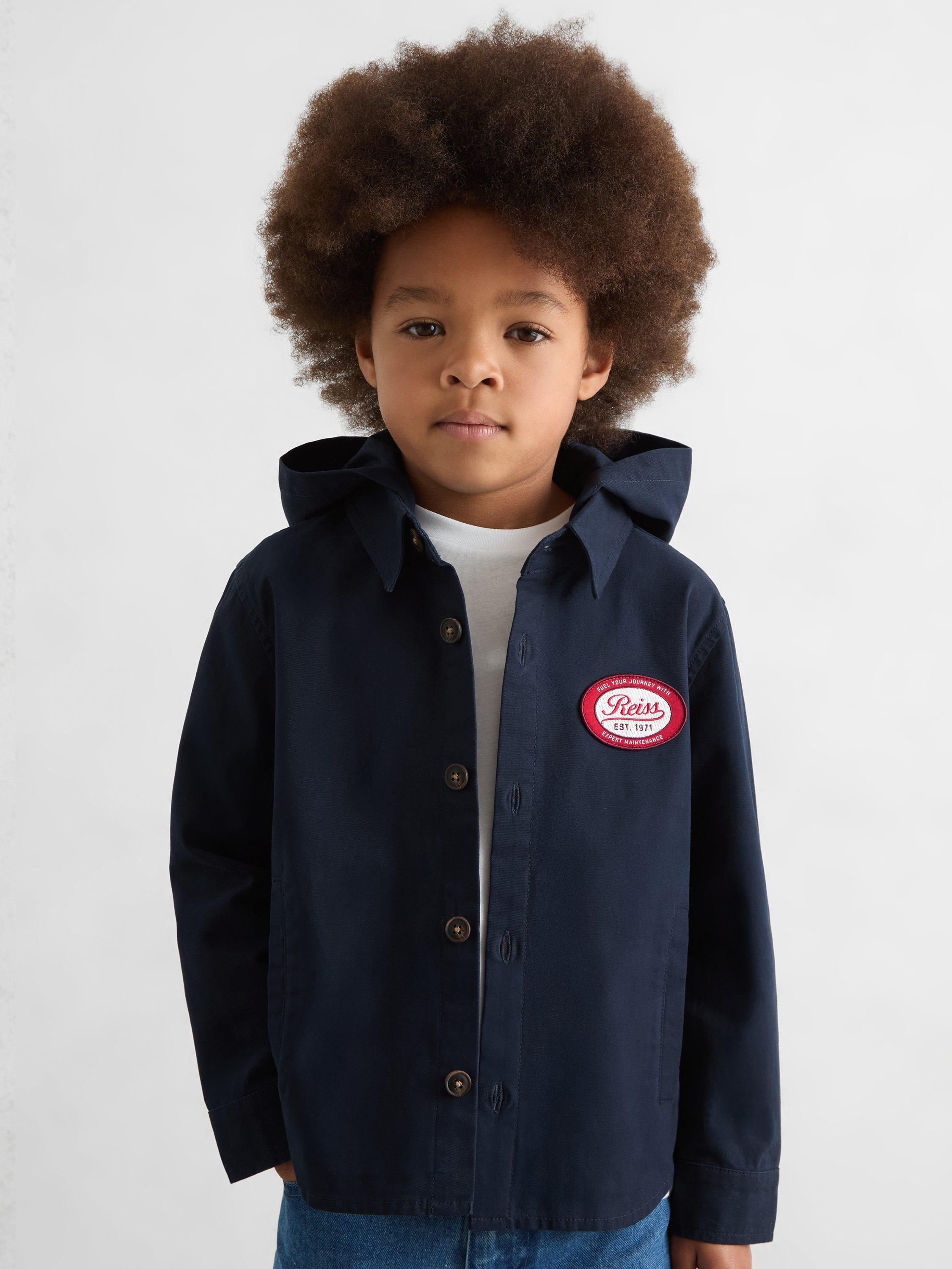 Product image 5 of 5, which shows PRESCOTT NAVY BLNV 7-8Y