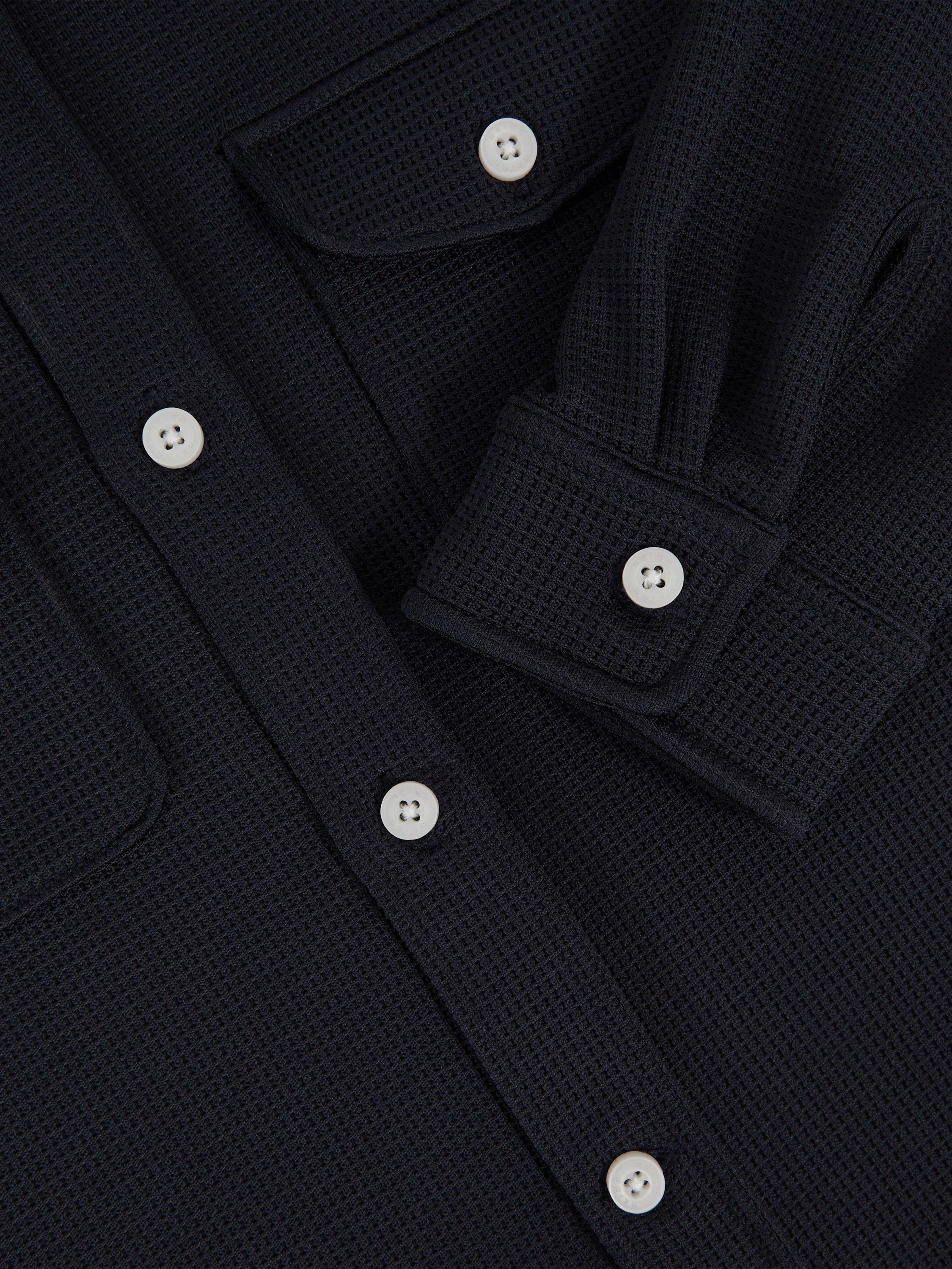 Product image 4 of 4, which shows Reiss Kids' Alabastor Shirt, Navy, 3-4 years