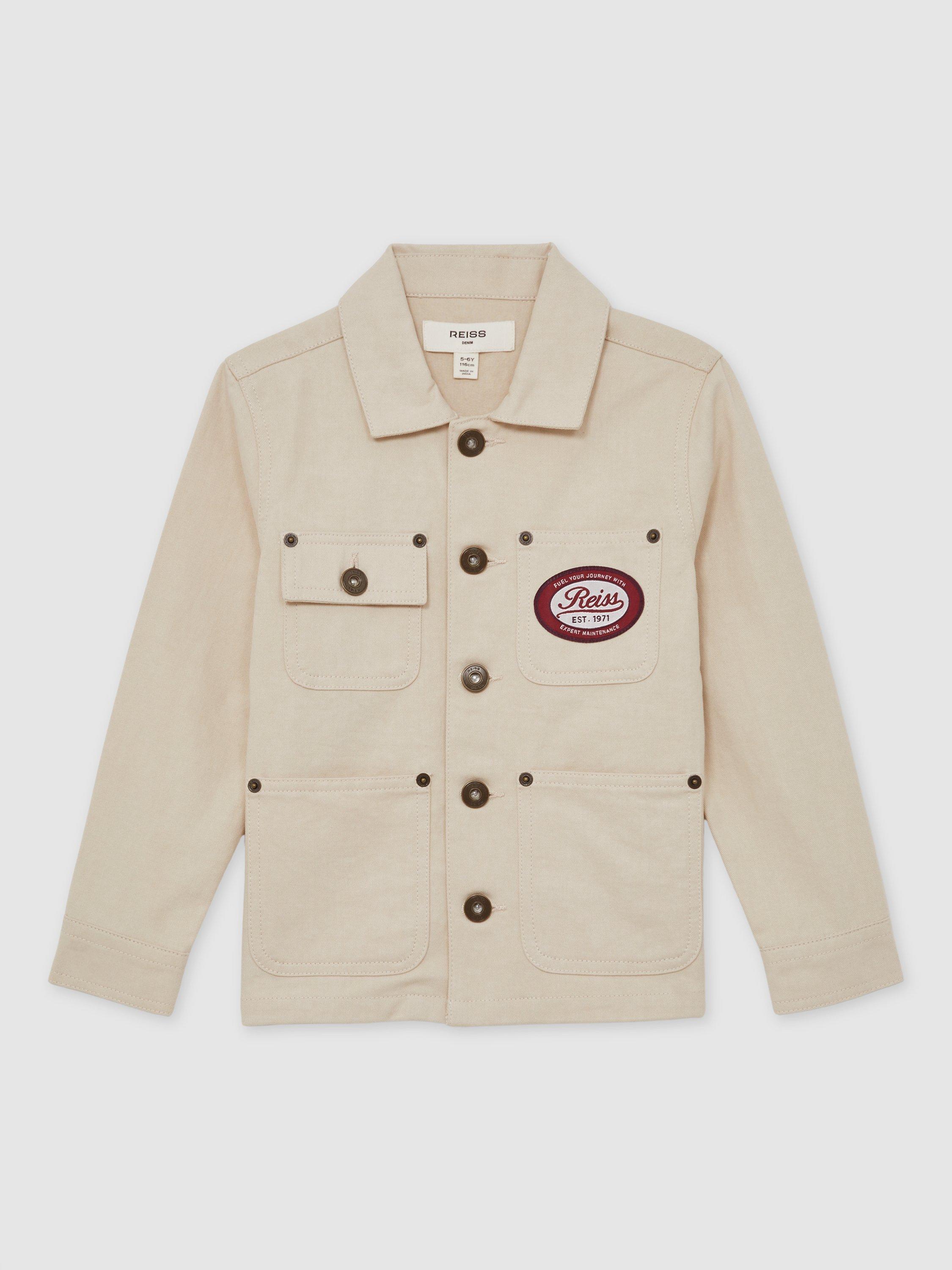 Product image 1 of 5, which shows Reiss Kids' Copeland Shirt, White, 3-4 years