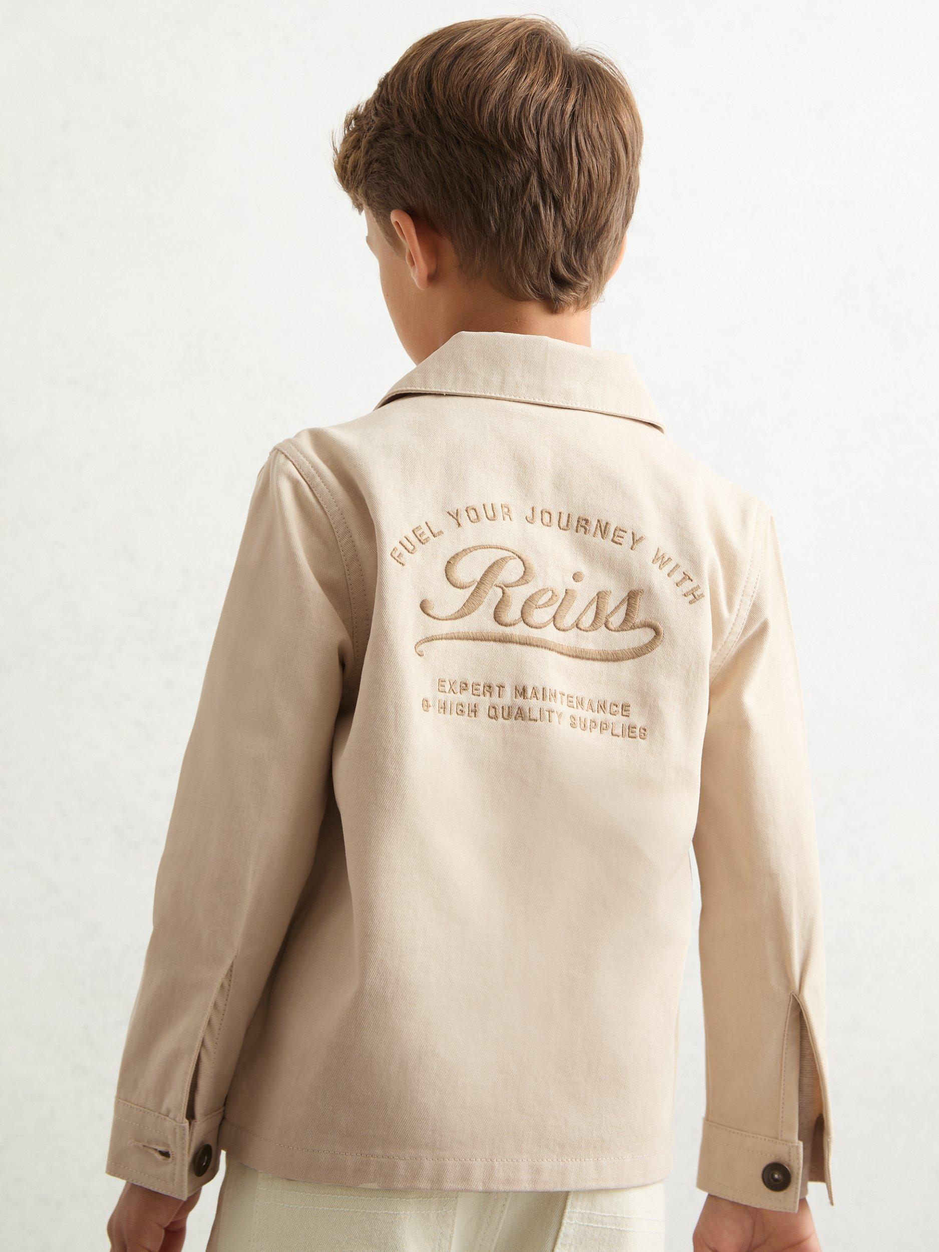 Product image 3 of 5, which shows Reiss Kids' Copeland Shirt, White, 3-4 years