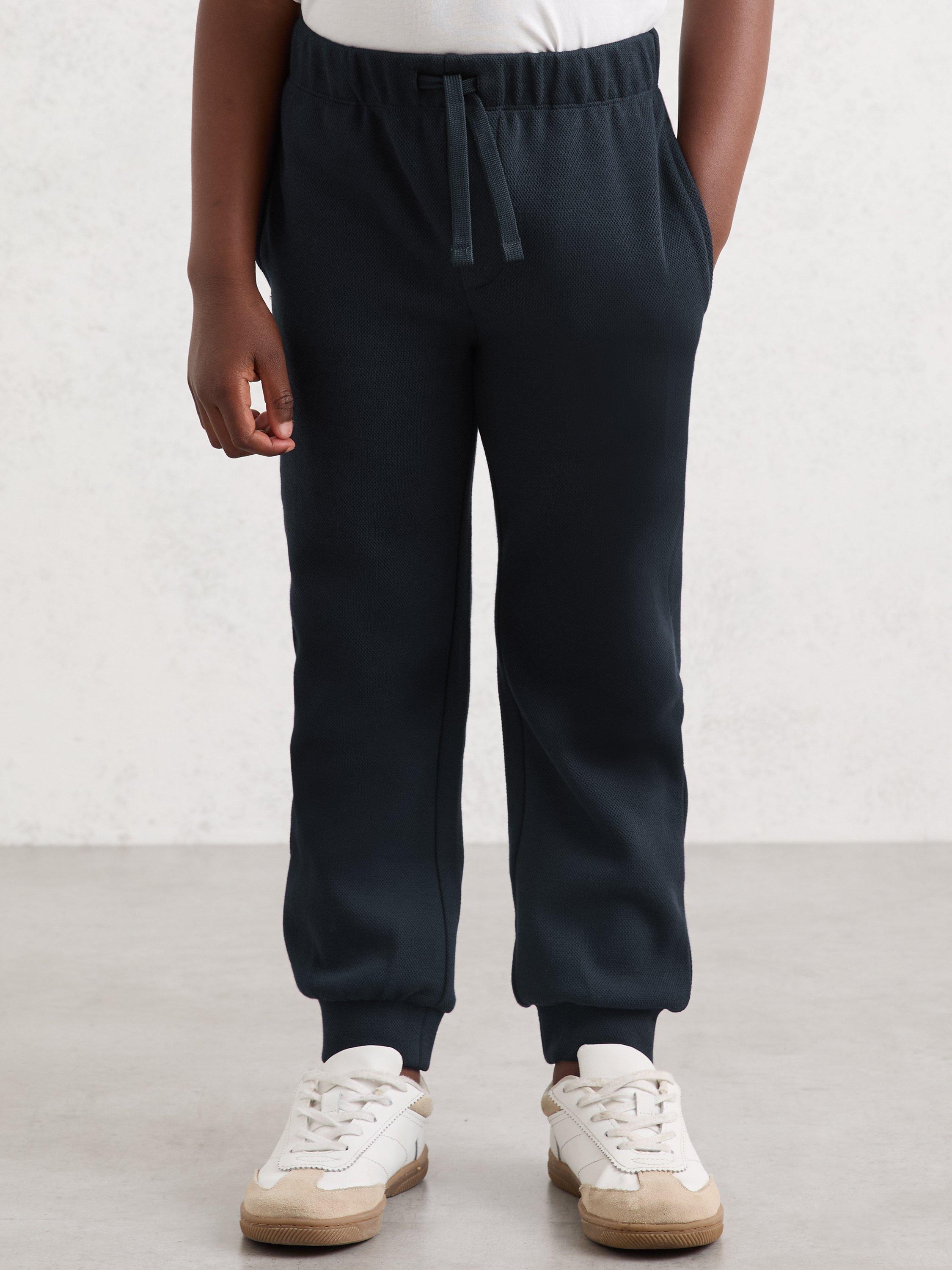 Product image 3 of 4, which shows Reiss Kids' Akins Smart Joggers, Navy, 4-5 years