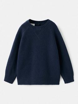 Mango Kids' Atticus Crew Neck Jumper, Navy, Navy