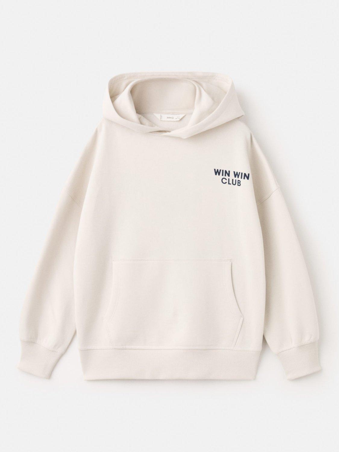 Product image 1 of 4, which shows Mango Kids' Stars Printed Sweater, Natural White, 7-8 years