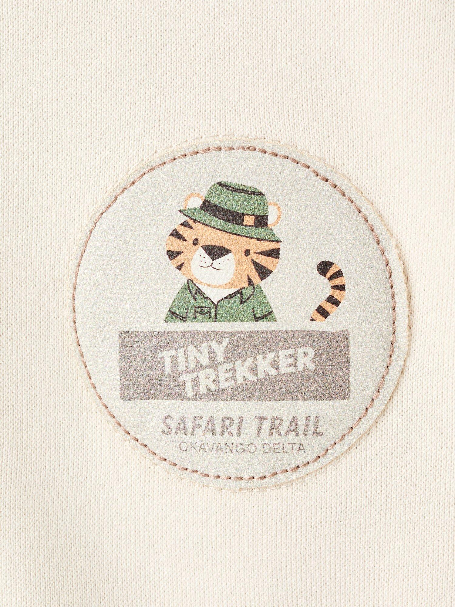 Product image 3 of 4, which shows Mango Kids' Cotton Blend Animal Patch Sweatshirt, Natural White, 2-3 years