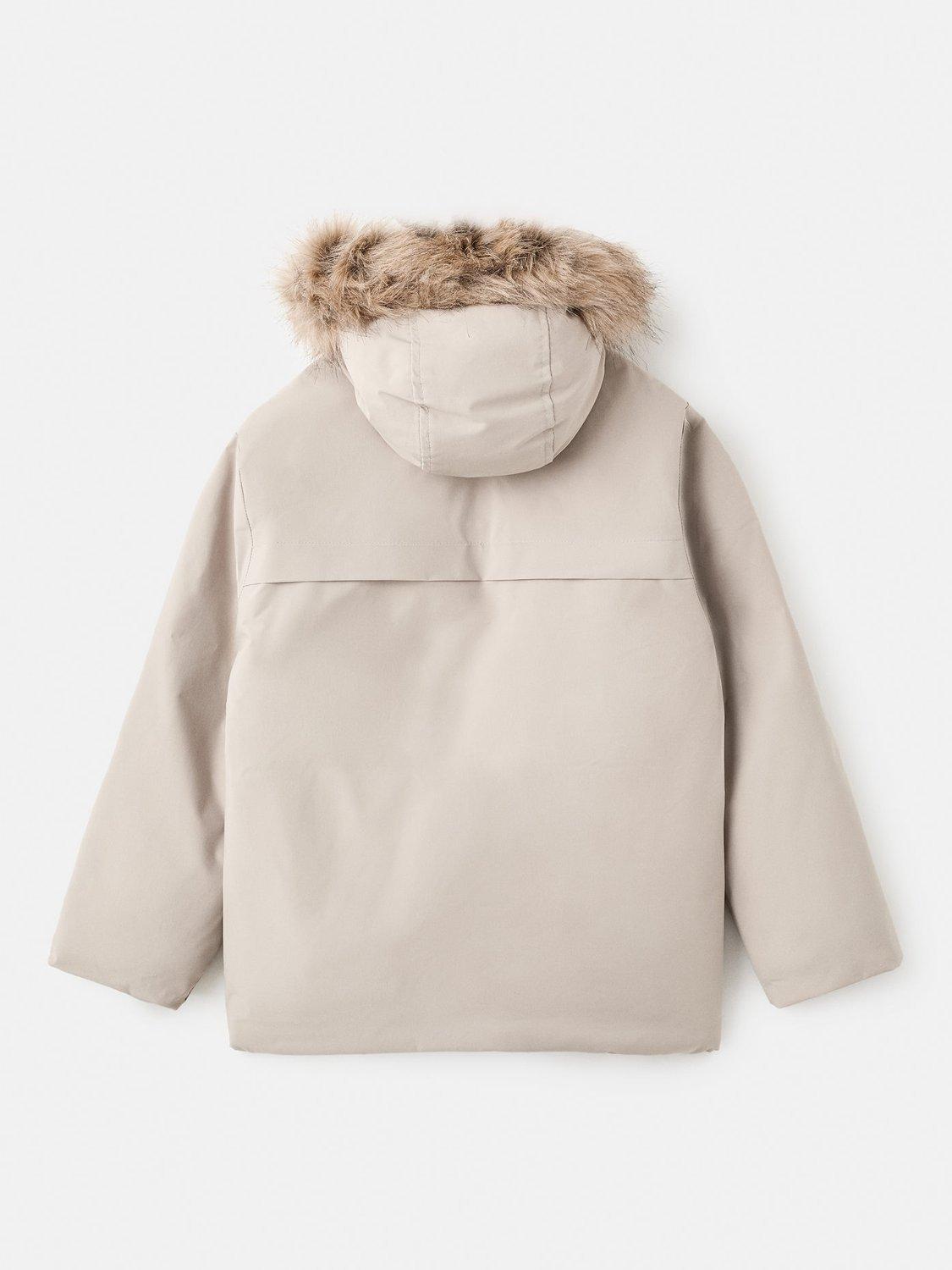 Product image 2 of 4, which shows Mango Kids' Carlos Hooded Jacket, Medium Brown, 10 years