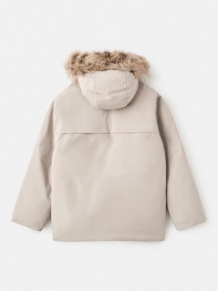 Mango Kids' Carlos Hooded Jacket, Medium Brown - view 2, Medium Brown