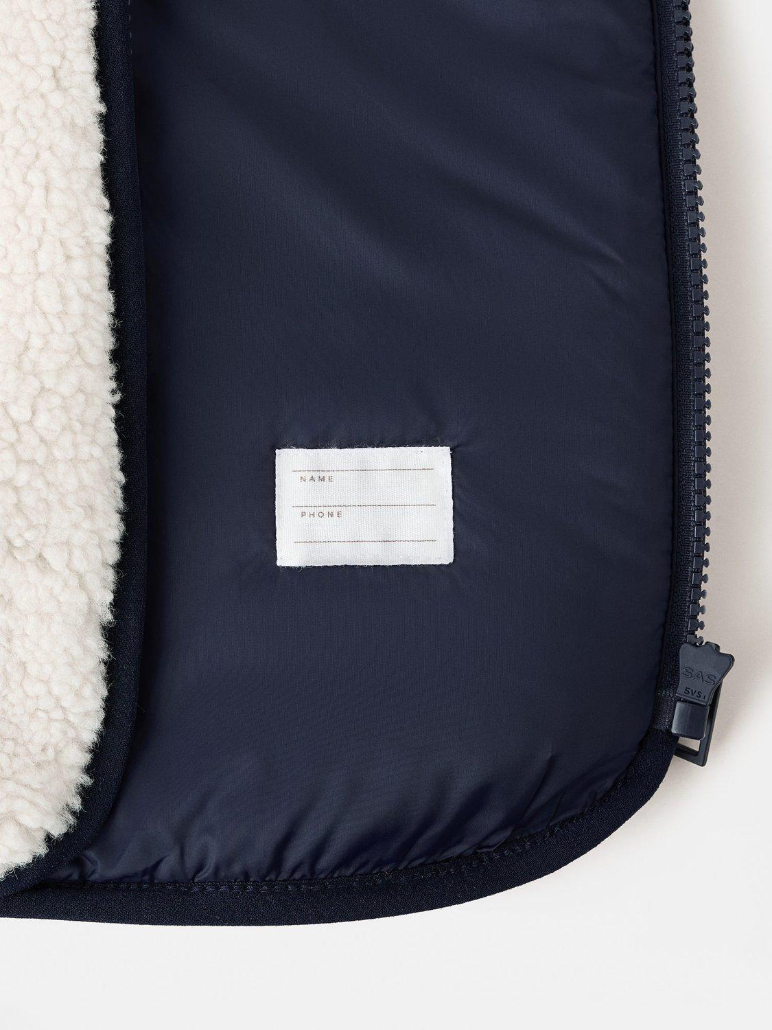 Product image 3 of 4, which shows Mango Kids' Jorge Jacket, Natural White/Navy, 7-8 years