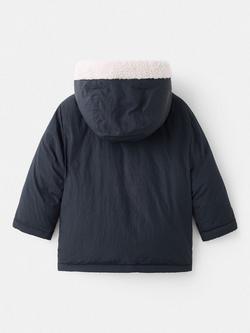 Mango Kids' Pedro Parka Jacket - view 2, Navy