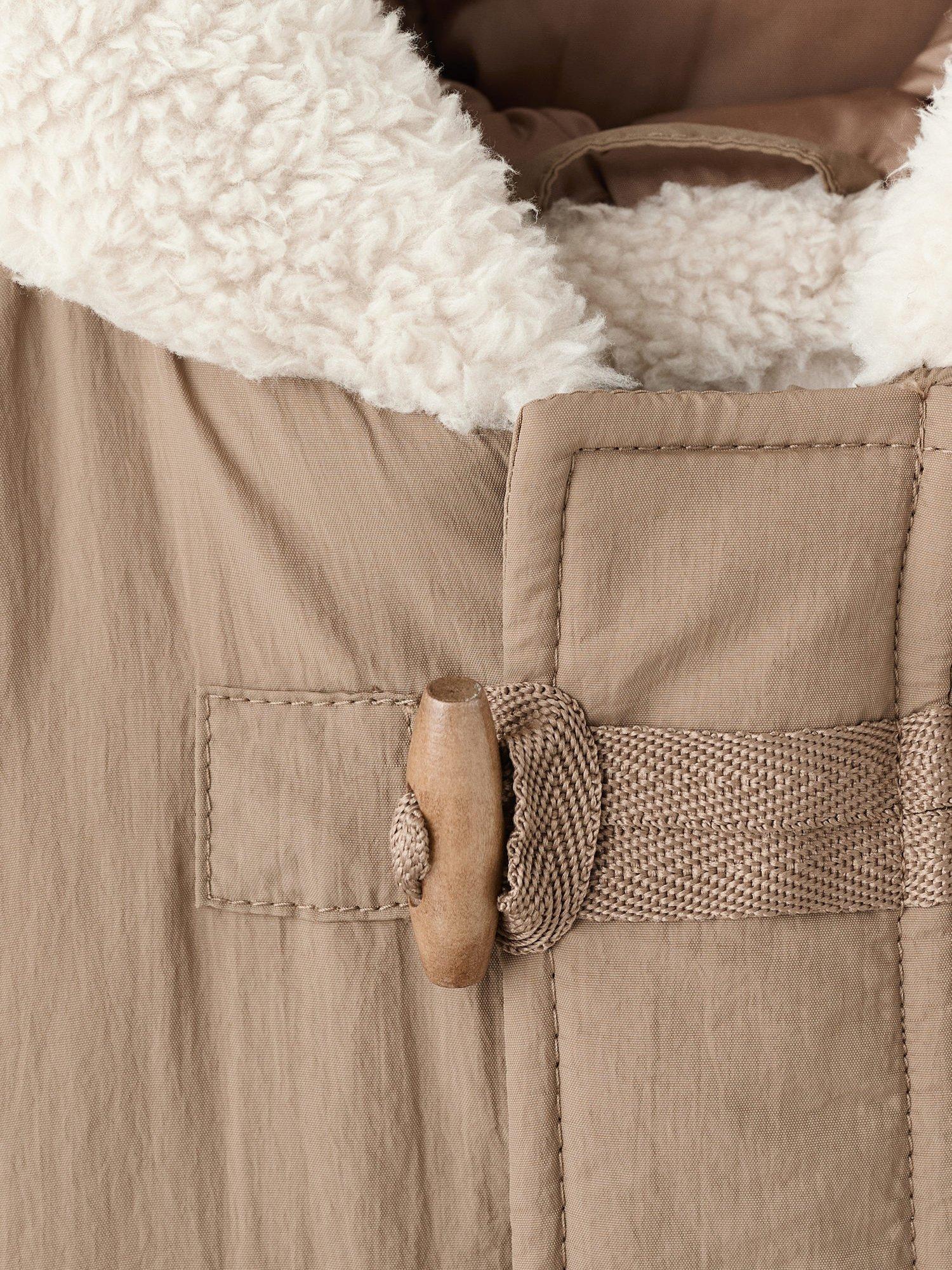 Product image 6 of 6, which shows Mango Kids' Pedro Parka Jacket, Pastel Brown, 9-12 months
