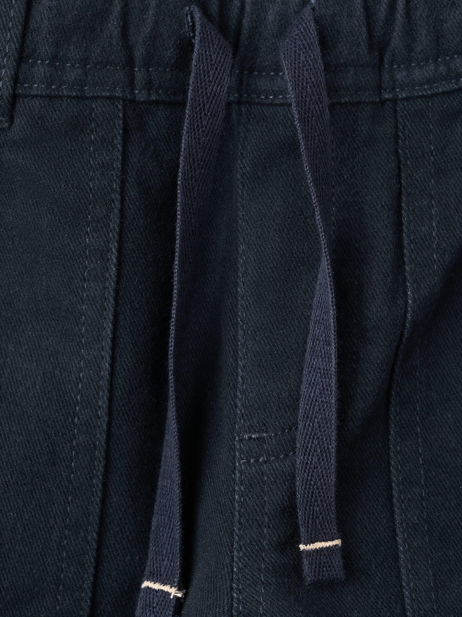 Product image 4 of 4, which shows Mango Kids' Martin Cotton Rich Drawstring Chinos, Navy, 10 years