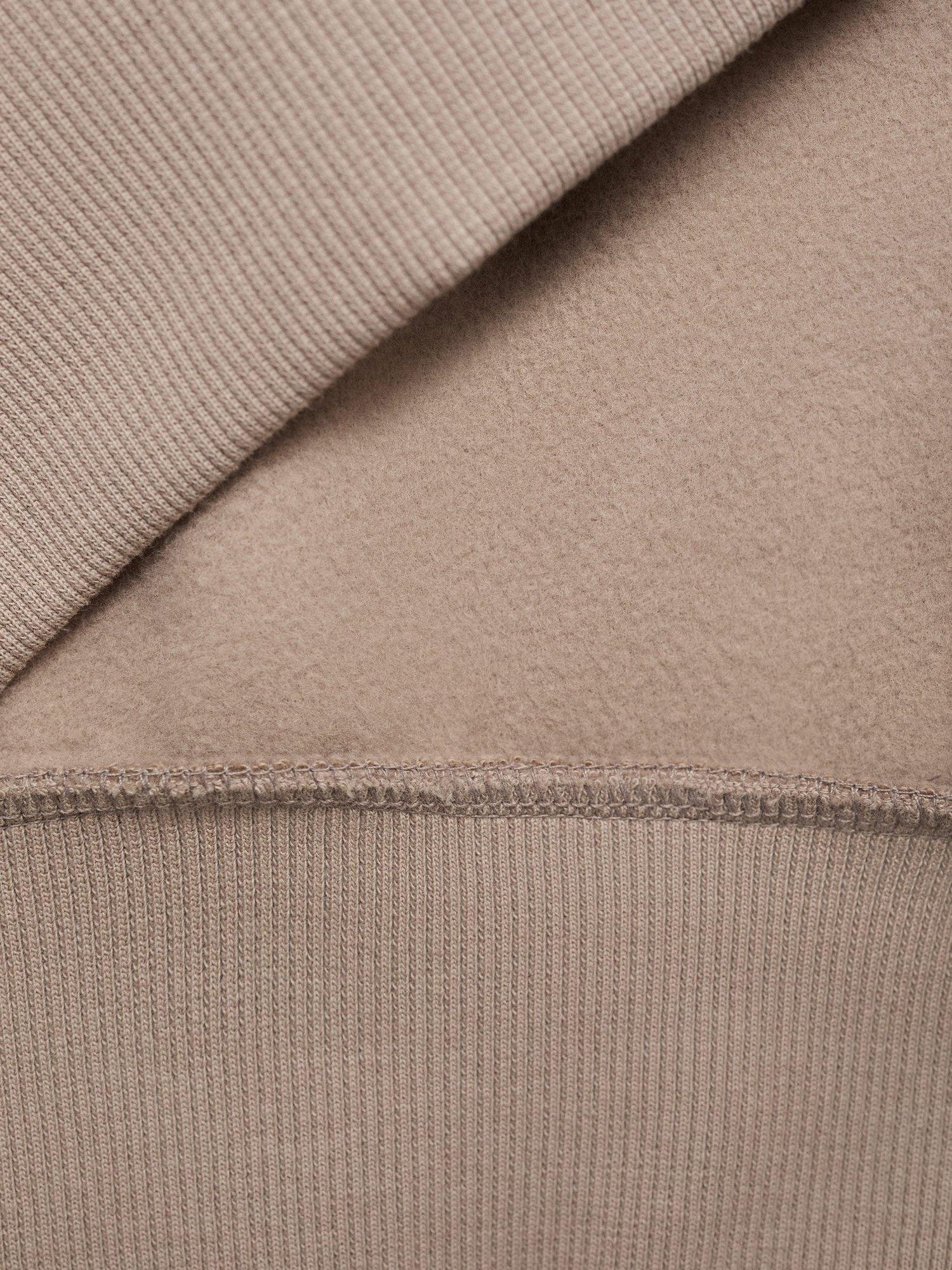 Product image 4 of 11, which shows Mango Kids' Cotton Slogan Sweatshirt, Medium Brown, 5-6 years