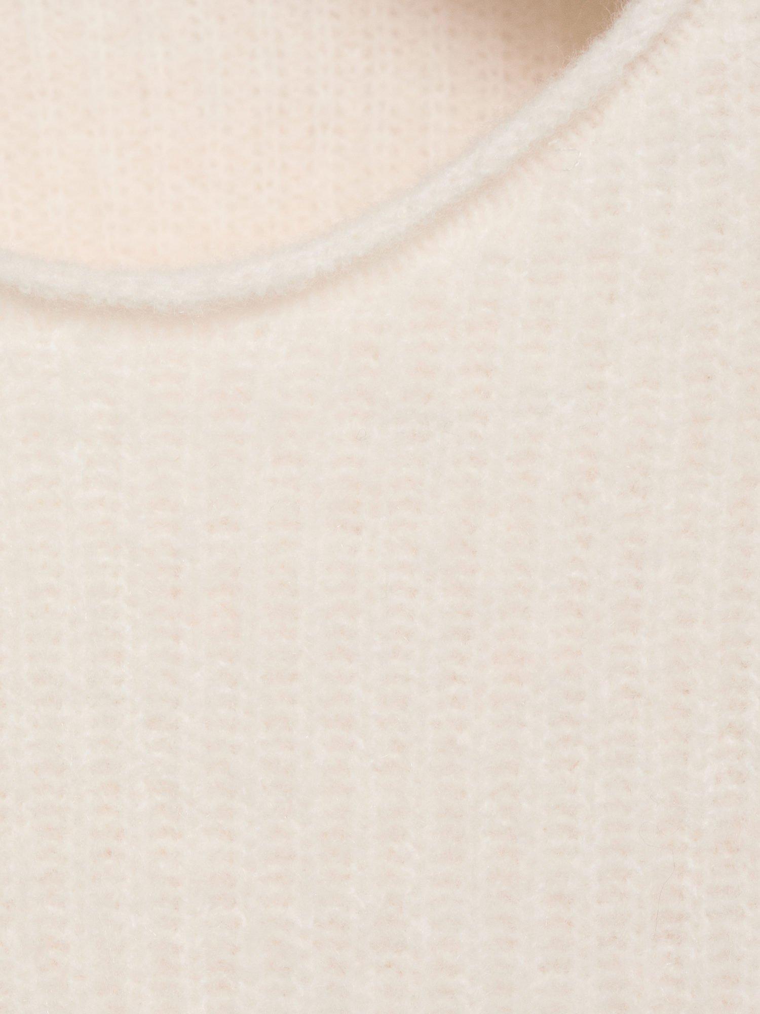 Product image 3 of 4, which shows Mango Kids' Sophie Knitted Ribbed Sweater, Beige, 5-6 years