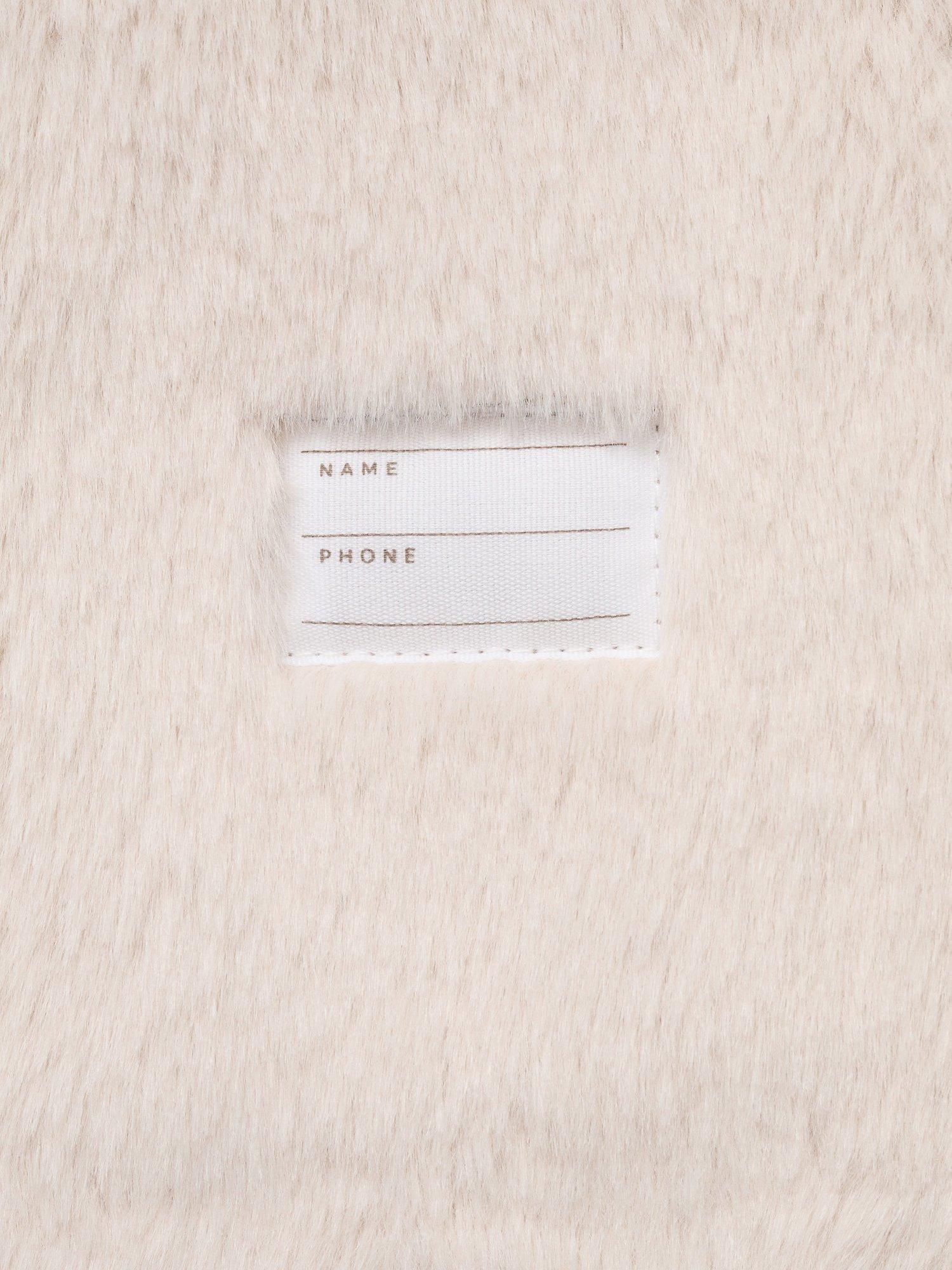 Product image 3 of 4, which shows Mango Kids' Masella Collared Coat, Lt Pastel Grey, 12-18 months