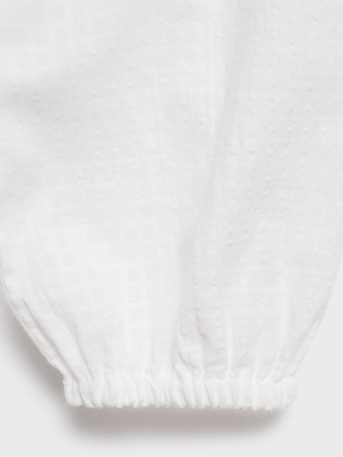 Product image 5 of 7, which shows Mango Kids' Cecilia Blouse, White, 10 years